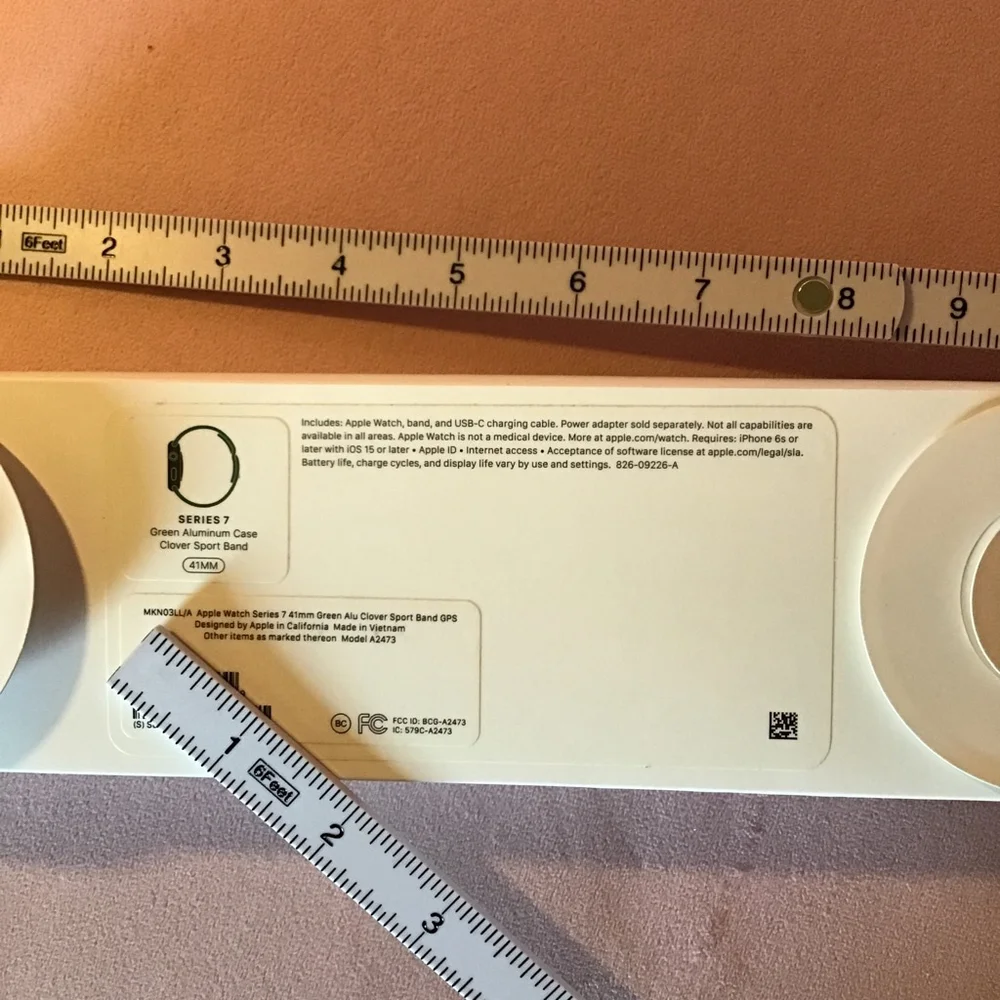 Apple Series 7 Smartwatch Green Case 41mm BOX ONLY